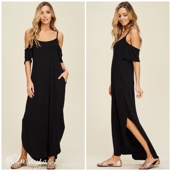 Dresses & Skirts - {LAST1} ‘Arya’ Open Shoulder Maxi Dress